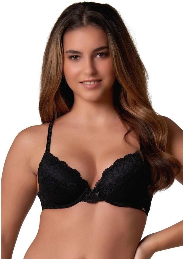 After Eden Beha met externe band MOLLY halve cup met beugel verstelbare bandjes met kant met strik - Foto 4