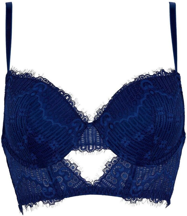 After Eden Lange bh Topaz met kant met cup met beugel verstelbare bandjes cut-out voorkant - Foto 2