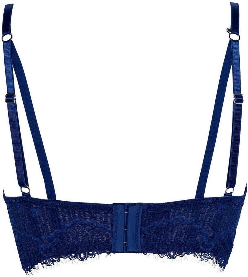 After Eden Lange bh Topaz met kant met cup met beugel verstelbare bandjes cut-out voorkant