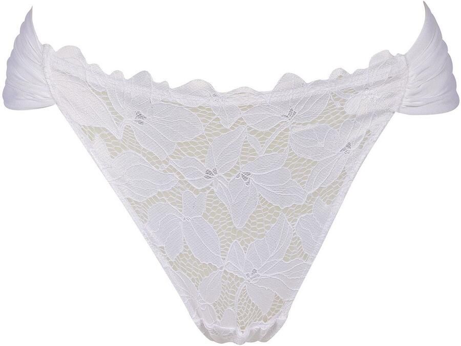 After Eden String Morgan Bloemenkant bandjesdetails vrouwelijk comfortabel elastisch strak