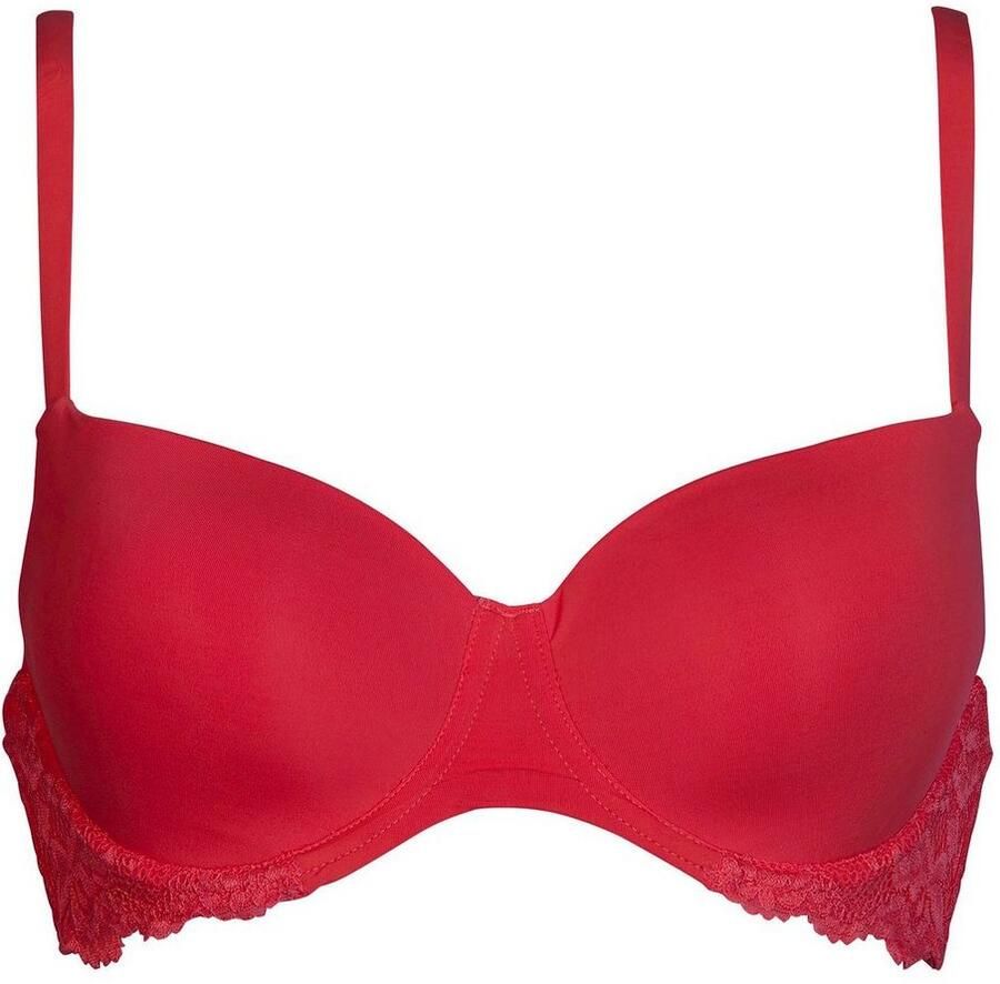 After Eden T-shirt-bh Jill met cup met beugel verstelbare bandjes met kant vrouwelijk