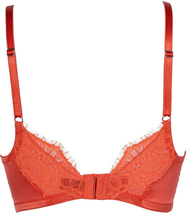 After Eden D-cup & up Bh met halve steuncups TESSA met cup met beugel met kant satijn-look met bandjes vrouwelijk - Foto 2