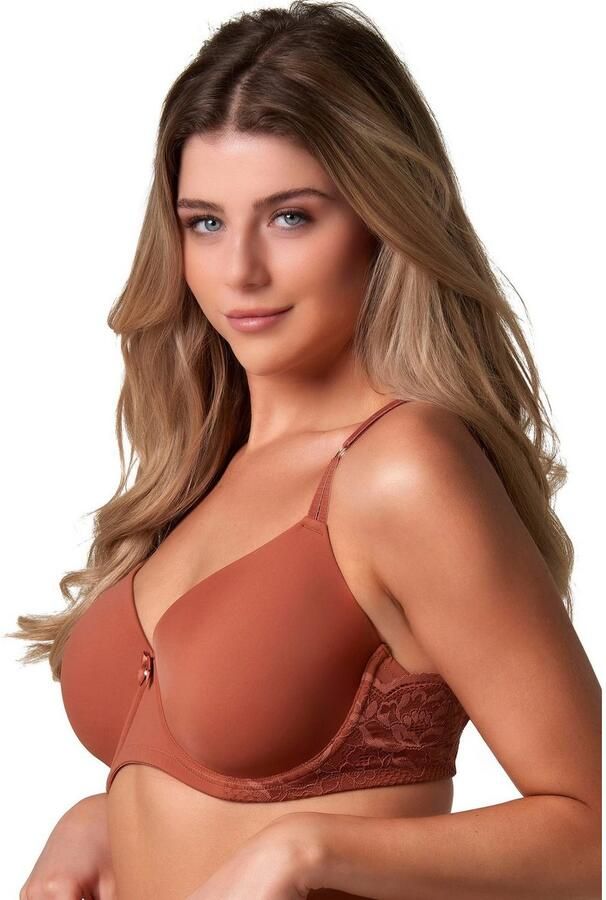 After Eden D-cup & up Bh met steuncups Faro verstelbare bandjes met cup met beugel met kant met strik - Foto 4