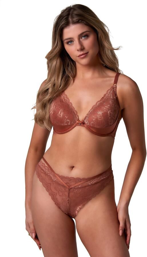 After Eden D-cup & up String Mexy met kant bandjesdetails vrouwelijk comfortabel zacht elastisch - Foto 7