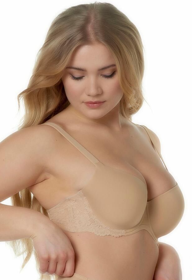 After Eden D-cup & up T-shirt-bh Liv verstelbare bandjes met cup met beugel met kant vrouwelijk - Foto 5