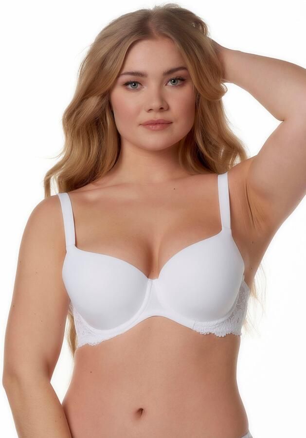 After Eden D-cup & up T-shirt-bh Liv verstelbare bandjes met cup met beugel met kant vrouwelijk - Foto 3