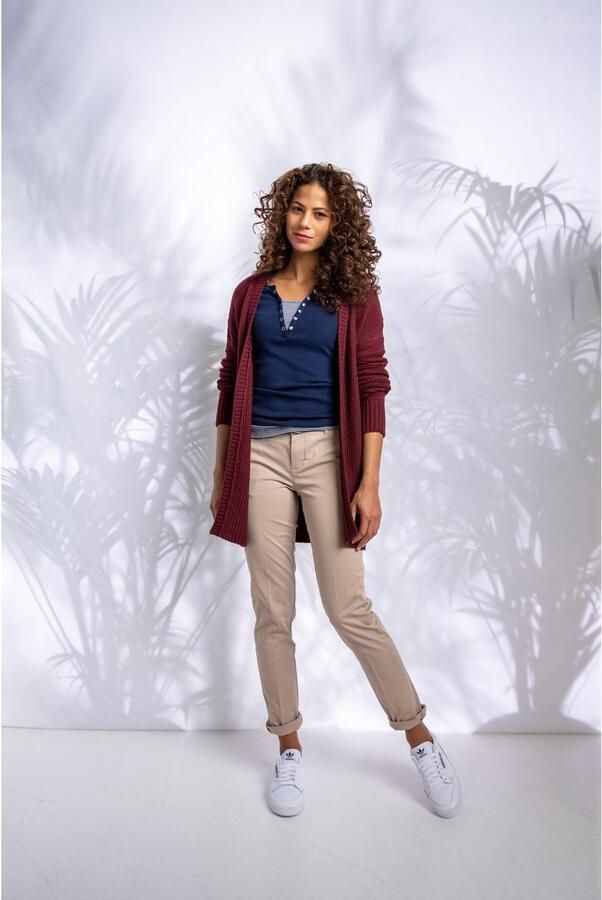 AJC Chino in een vlot model met contrastkleurige riem (2-delig) - Foto 20