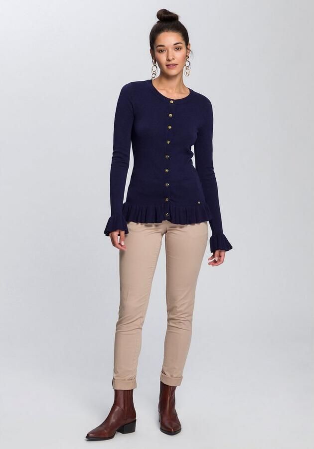 AJC Chino in een vlot model met contrastkleurige riem (2-delig) - Foto 11