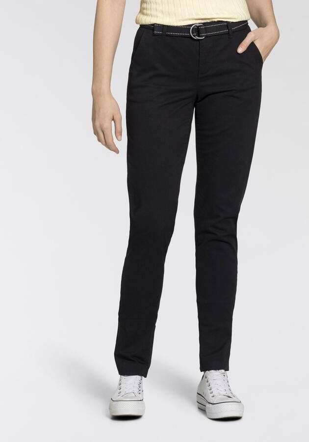 AJC Chino in een vlot model met contrastkleurige riem (2-delig) - Foto 9