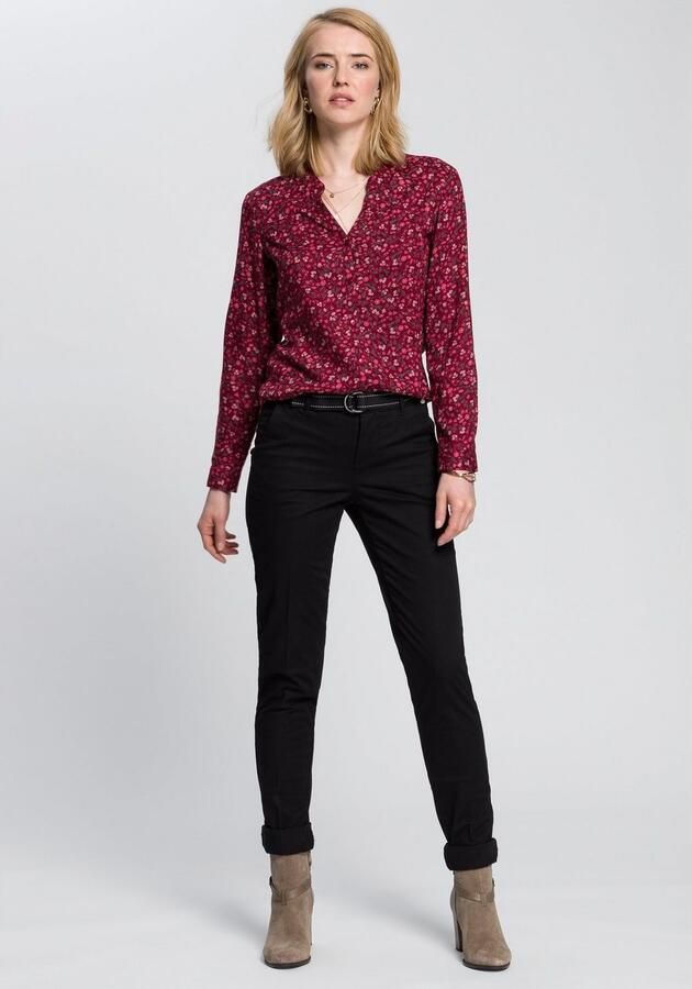 AJC Chino in een vlot model met contrastkleurige riem (2-delig) - Foto 4