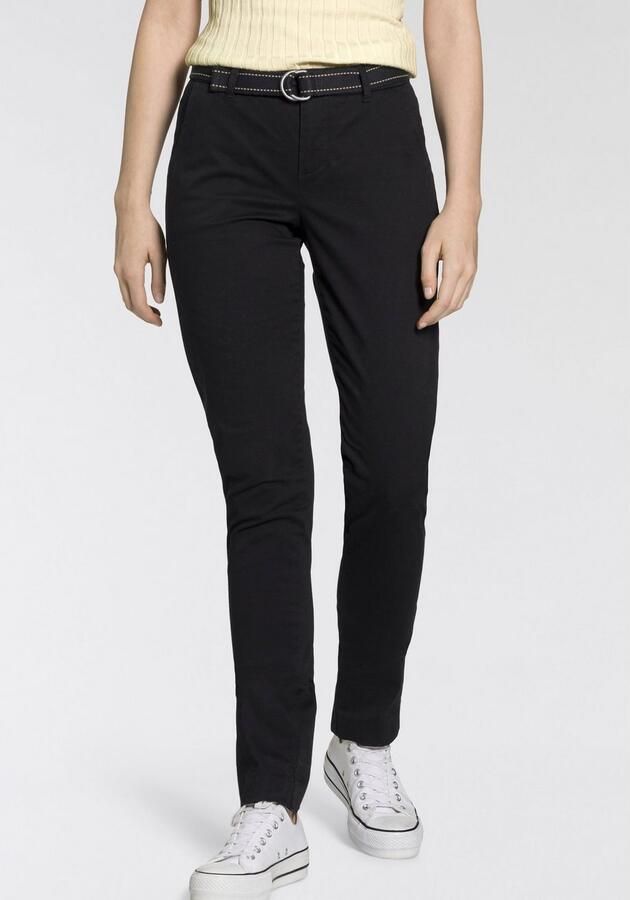 AJC Chino in een vlot model met contrastkleurige riem (2-delig) - Foto 5