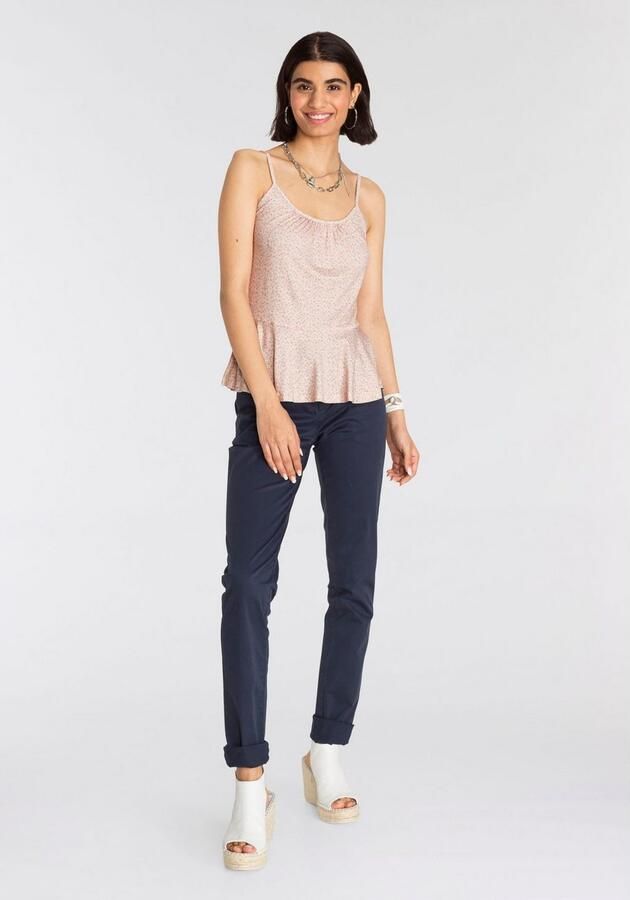 AJC Chino in een vlot model met contrastkleurige riem (2-delig) - Foto 7