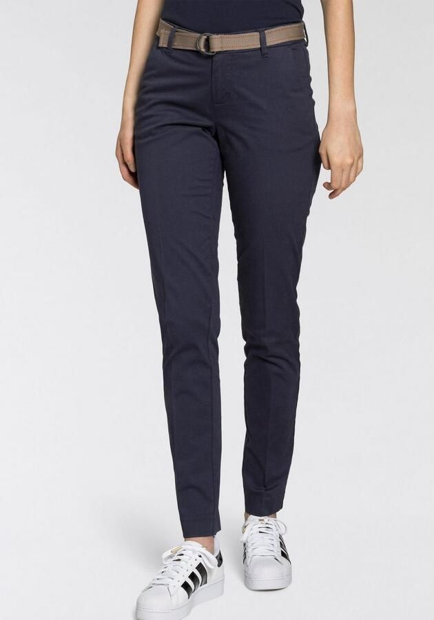 AJC Chino in een vlot model met contrastkleurige riem (2-delig) - Foto 8