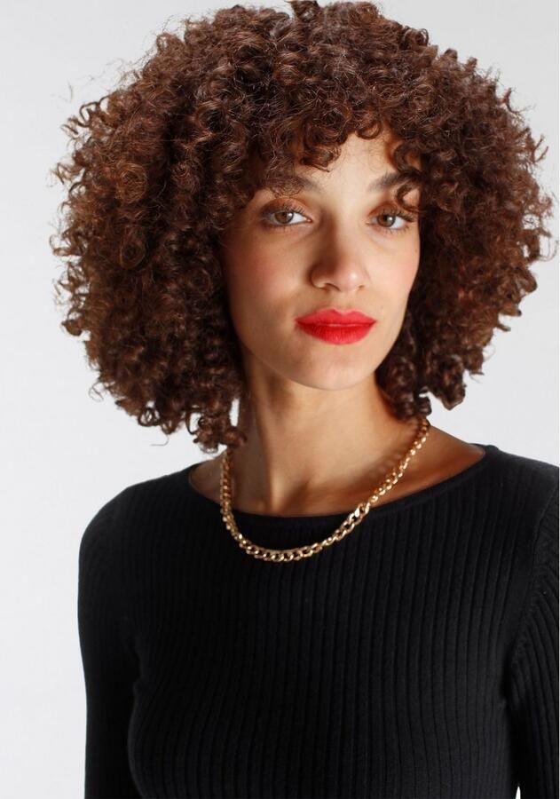 AJC Gebreide jurk figuuraccentuerend van hoogwaardig ribbreisel - Foto 2