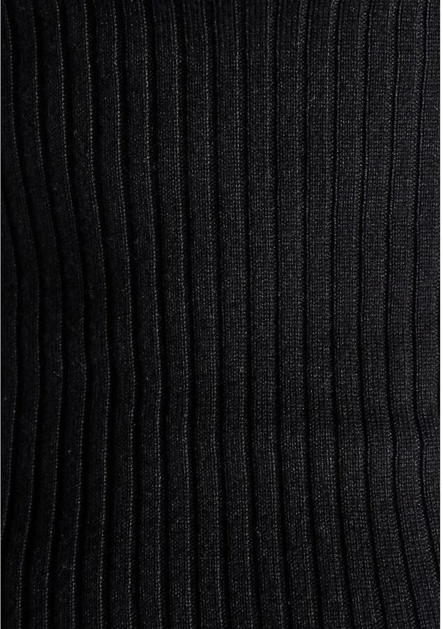 AJC Gebreide jurk figuuraccentuerend van hoogwaardig ribbreisel