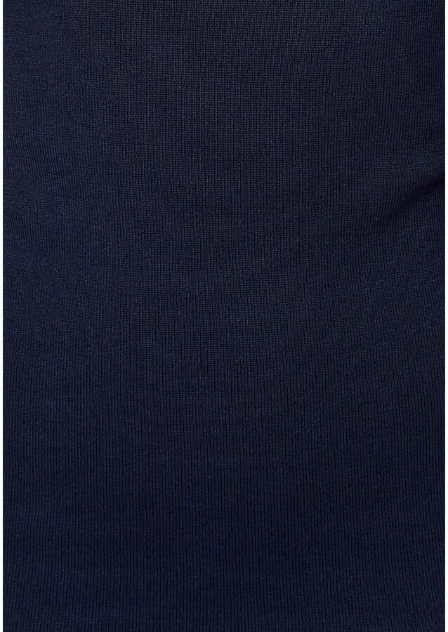 AJC Gebreide jurk figuurvolgend van viscose en polyamide lange mouwen met ribboordjes