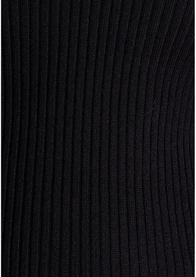 AJC Gebreide jurk in midilengte met zijdelingse split en vneck