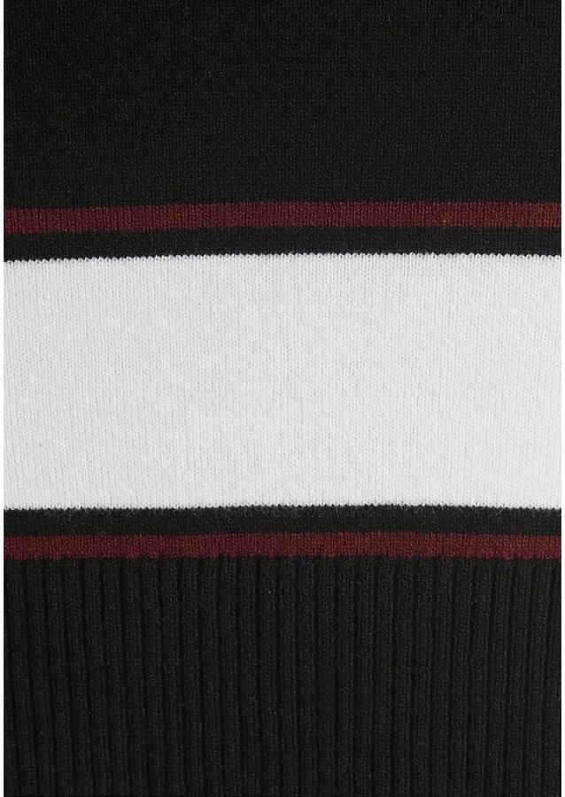 AJC Gebreide jurk met contraststrepen van zachte viscosemix - Foto 2