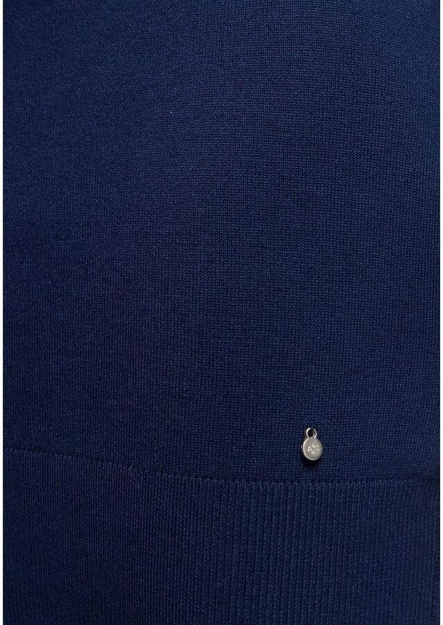 AJC Gebreide jurk met rolkraag van viscosemix