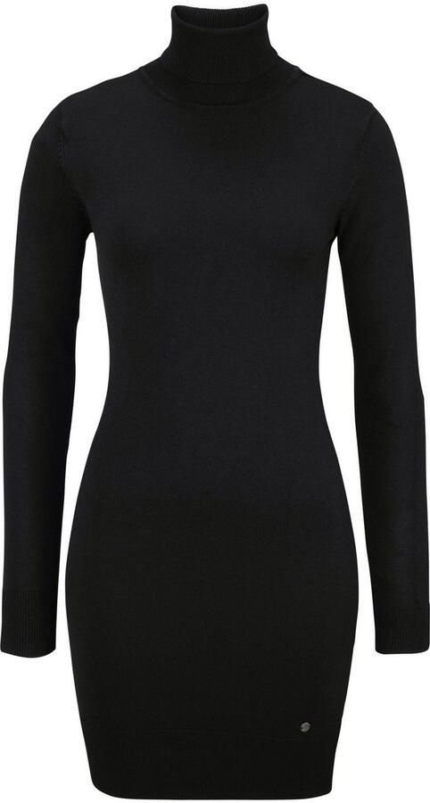 AJC Gebreide jurk met rolkraag van viscosemix - Foto 7