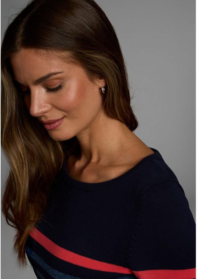 AJC Gebreide trui met modieuze contraststrepen - Foto 2