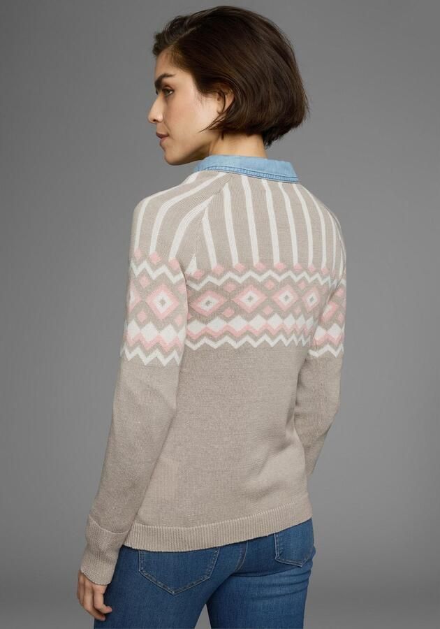 AJC Jacquardtrui met een noors motief in verschillende kleurvarianten - Foto 8