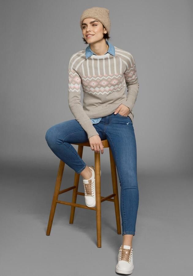 AJC Jacquardtrui met een noors motief in verschillende kleurvarianten - Foto 9