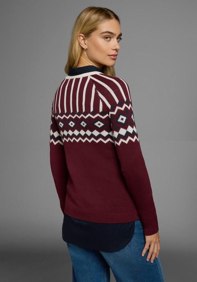 AJC Jacquardtrui met een noors motief in verschillende kleurvarianten - Foto 6