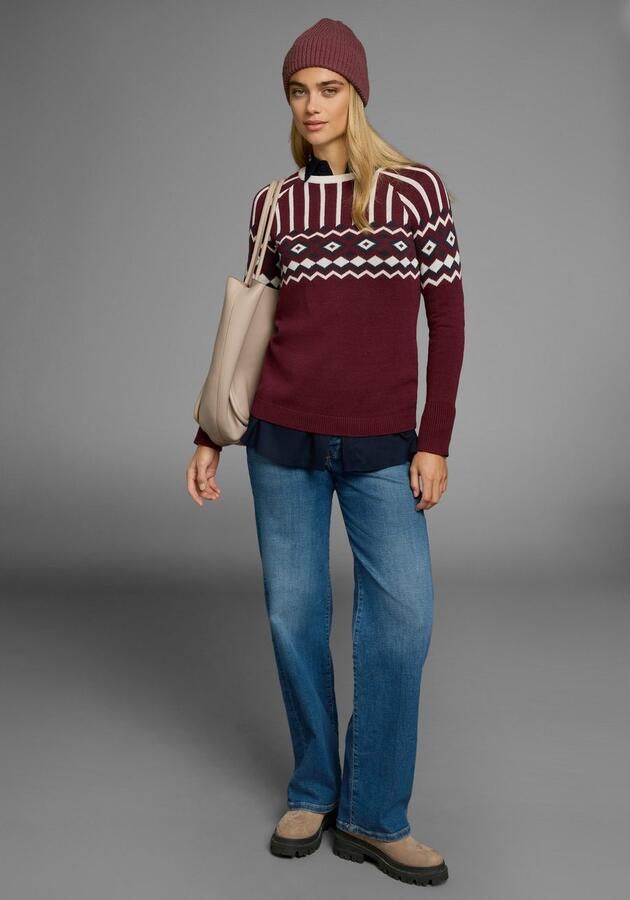 AJC Jacquardtrui met een noors motief in verschillende kleurvarianten - Foto 7