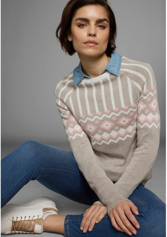 AJC Jacquardtrui met een noors motief in verschillende kleurvarianten - Foto 5