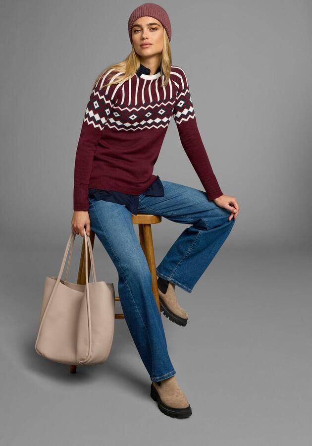 AJC Jacquardtrui met een noors motief in verschillende kleurvarianten - Foto 9