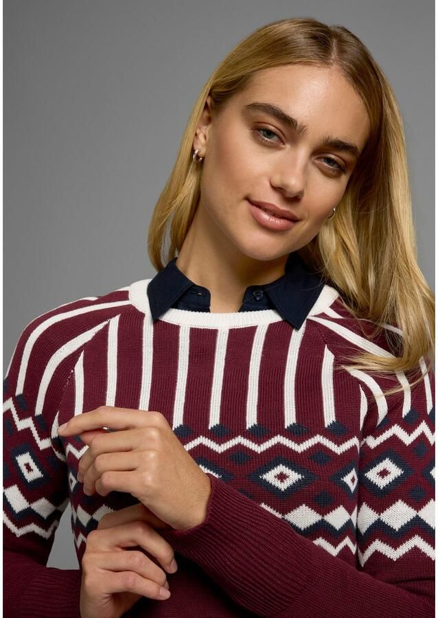 AJC Jacquardtrui met een noors motief in verschillende kleurvarianten - Foto 4