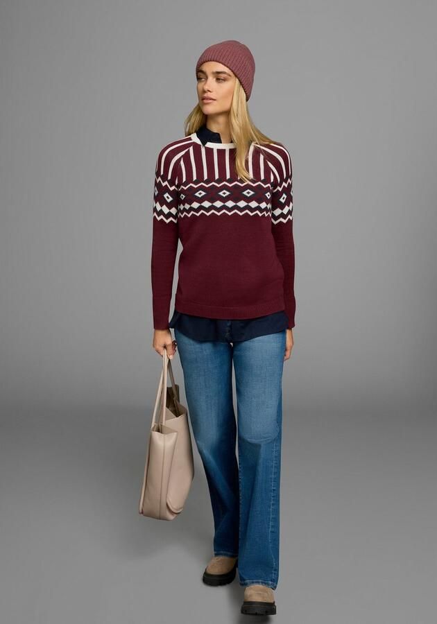 AJC Jacquardtrui met een noors motief in verschillende kleurvarianten - Foto 12