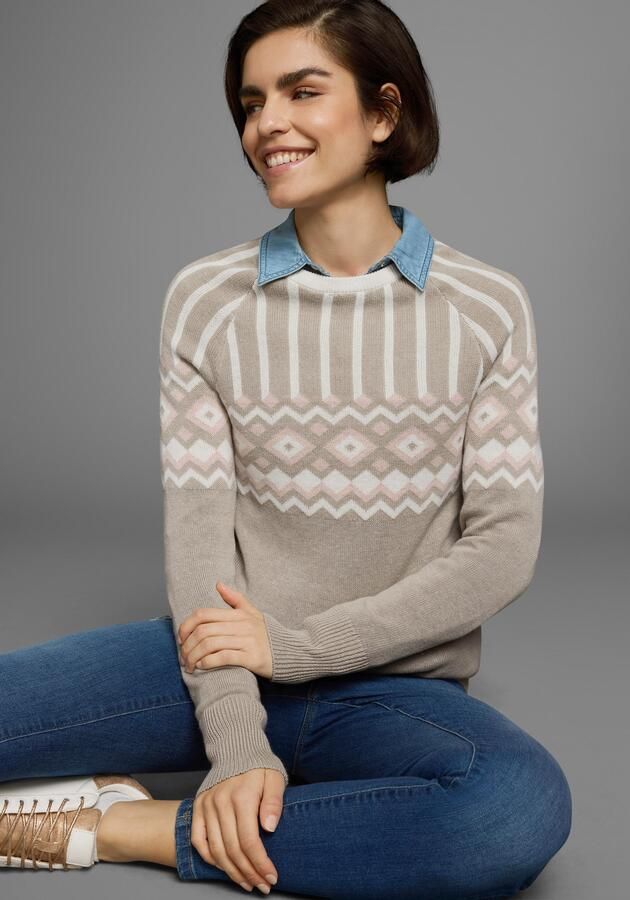 AJC Jacquardtrui met een noors motief in verschillende kleurvarianten - Foto 10