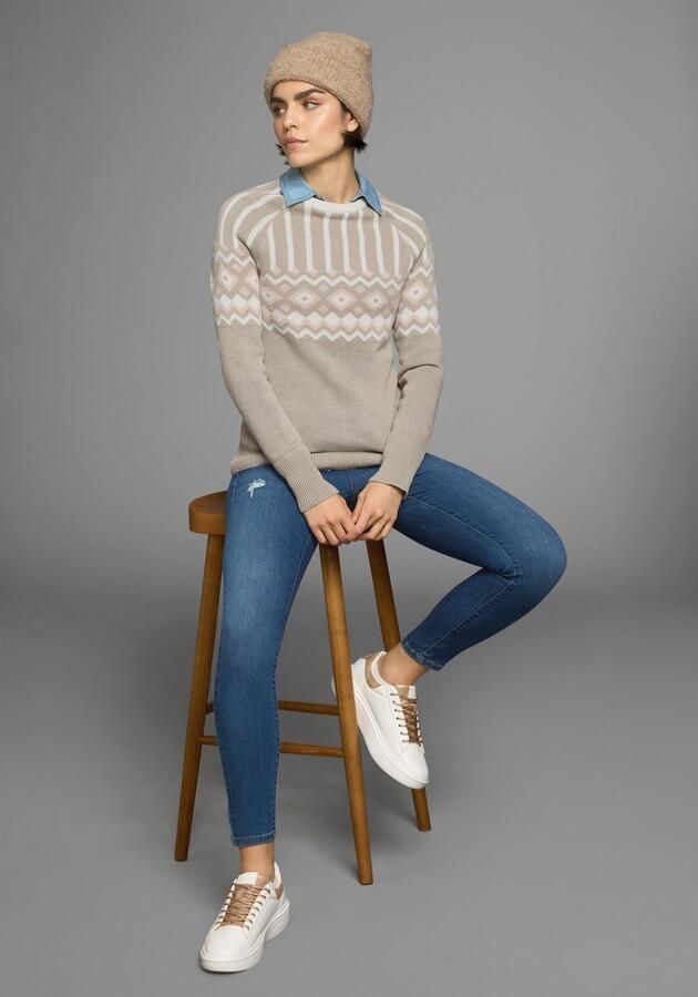 AJC Jacquardtrui met een noors motief in verschillende kleurvarianten - Foto 11