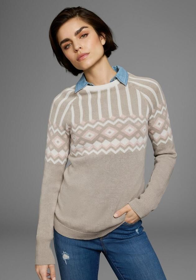 AJC Jacquardtrui met een noors motief in verschillende kleurvarianten - Foto 12