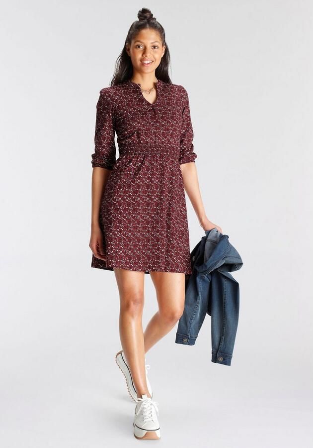 AJC Jerseyjurk uitlopende van single jersey met v-hals 3 4-mouwen - Foto 6