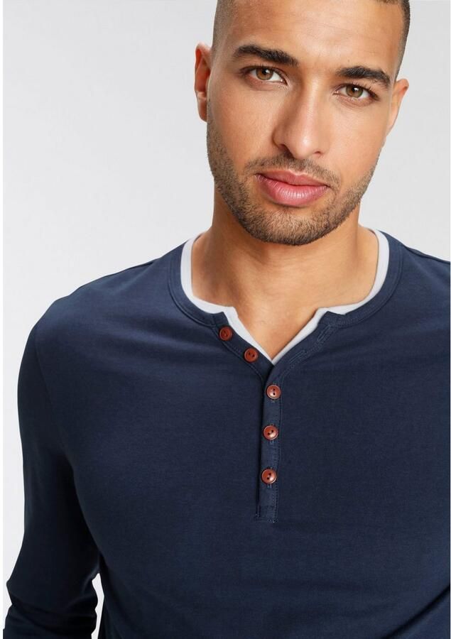 AJC Longsleeve Langarm smal gesneden ronde hals - Foto 3