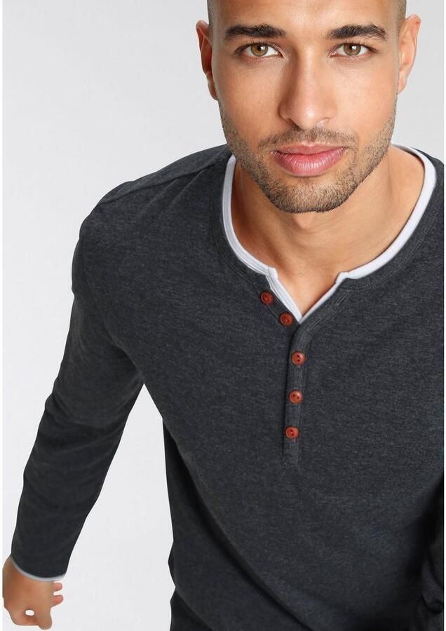 AJC Longsleeve Langarm smal gesneden ronde hals - Foto 3