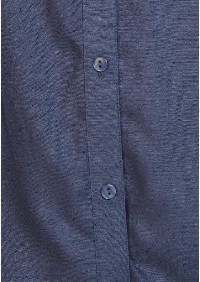 AJC Overhemdblouse met kleine staande kraag en borstzak - Foto 2