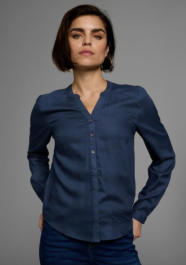 AJC Overhemdblouse van soepelvallende viscose - Foto 6