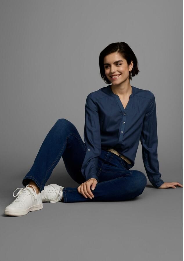 AJC Overhemdblouse van soepelvallende viscose - Foto 4