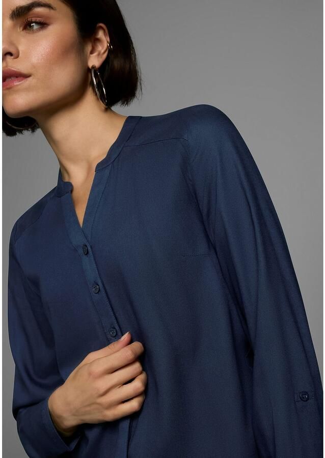 AJC Overhemdblouse van soepelvallende viscose - Foto 3