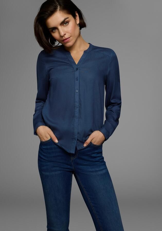 AJC Overhemdblouse van soepelvallende viscose - Foto 9