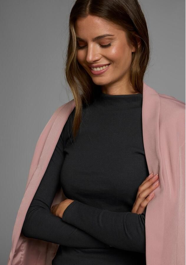 AJC Shirt met lange mouwen lange mouwen basic-stijl staande kraag ideaal voor kantoor en vrije tijd - Foto 7