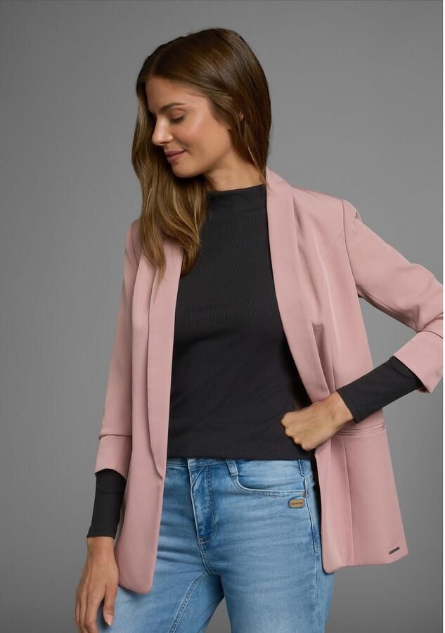 AJC Shirt met lange mouwen lange mouwen basic-stijl staande kraag ideaal voor kantoor en vrije tijd - Foto 5