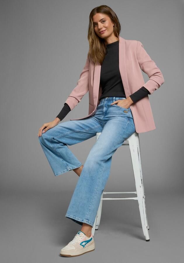 AJC Shirt met lange mouwen lange mouwen basic-stijl staande kraag ideaal voor kantoor en vrije tijd - Foto 12