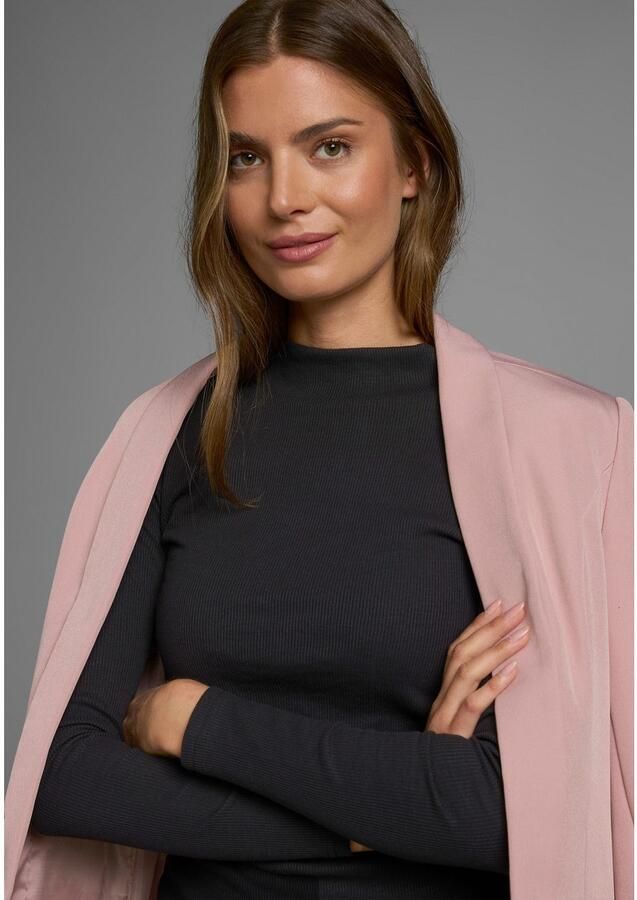 AJC Shirt met lange mouwen lange mouwen basic-stijl staande kraag ideaal voor kantoor en vrije tijd - Foto 2