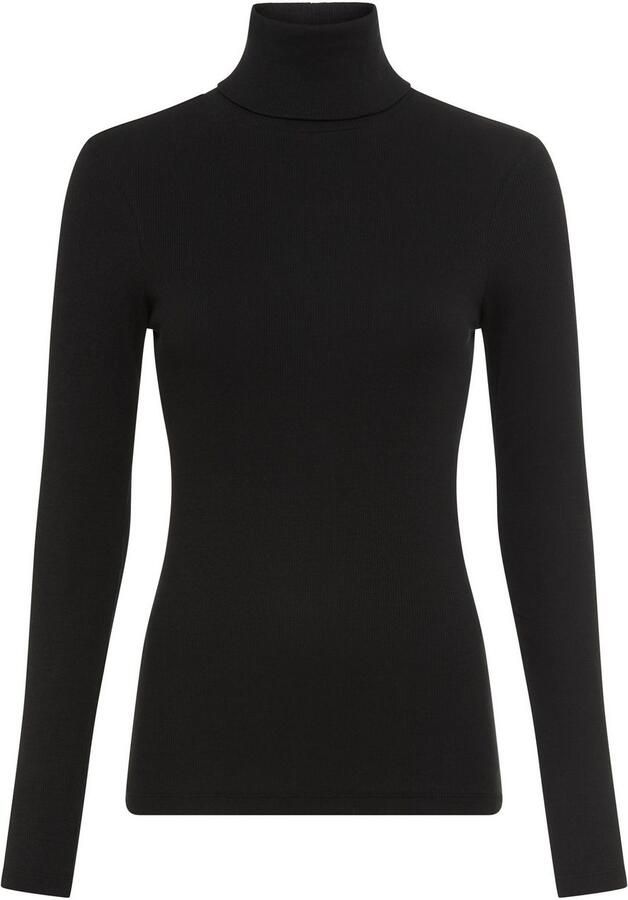 AJC Shirt met lange mouwen zeer figuurvolgend rolkragen basic-stijl - Foto 8