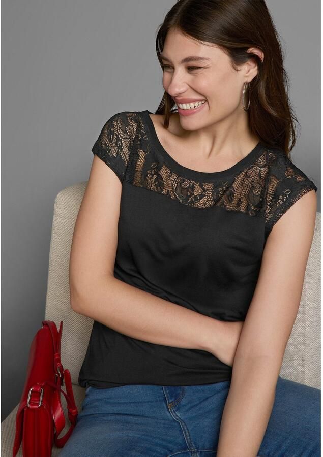 AJC Shirt met ronde hals Korte mouwen figuurvolgend effen ronde hals van single jersey - Foto 6